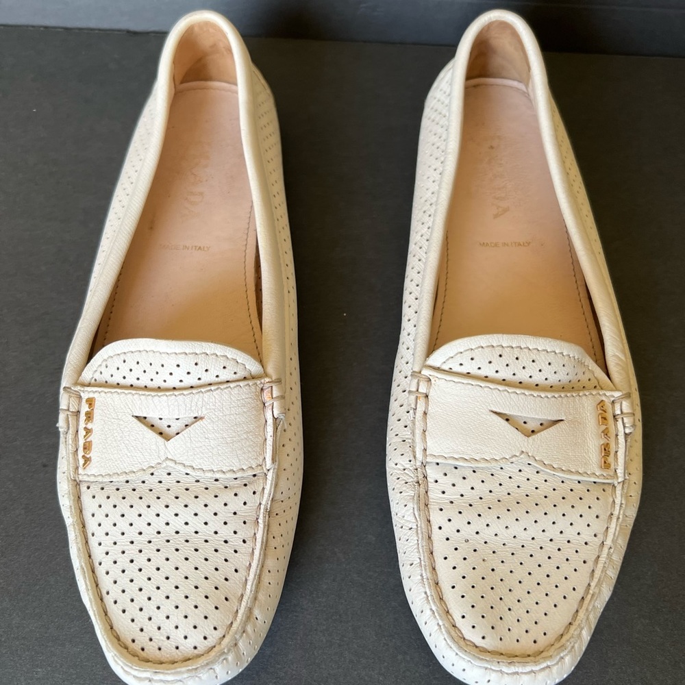 Prada Patent Leather Loafers Size 37  US 7.